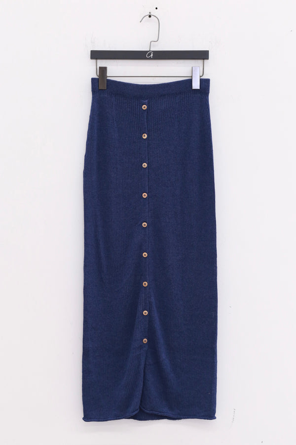 BASERANGE 25 Spring/Summer Drip Skirt/Cardigan Portugal BAS-SKDR-LI-SU25-MEZ BLUE Skirt (DRDR)